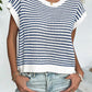 Full Size Striped Round Neck Sweater Vest