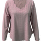 Eyelet Long Sleeve Blouse