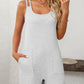 Mandy Scoop Neck Spaghetti Strap Romper with Pockets