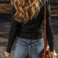 Round Neck Long Sleeve Knit Top