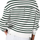 Lovelet Striped Round Neck Long Sleeve Sweatshirt