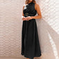 Full Size Single Shoulder Midi Dress