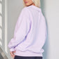 Quarter Zip Dropped Shoulder Sweatshirt