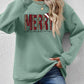 MERRY CHRISTMAS Round Neck Long Sleeve Sweatshirt