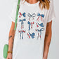 Full Size Bow Round Neck Short Sleeve T-Shirt