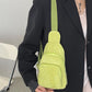 Corduroy Solid Color Crossbody Bag