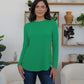 FAM-FAM Round Neck Long Sleeve T-Shirt