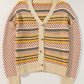 Button Down Long Sleeve Cardigan
