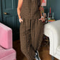 Lovelet Plaid Round Neck Sleeveless Top and Pants Set
