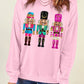 Nutcracker Graphic Round Neck Long Sleeve Sweatshirt