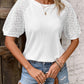 Round Neck Short Sleeve Top