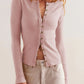 Ribbed Round Neck Long Sleeve Top