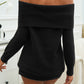 Devine Off-Shoulder Long Sleeve Sweater