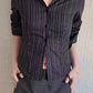 Devine Striped Collared Neck Long Sleeve Shirt