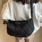 Quilted Polyester Crossbody Bag