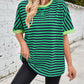 Lovelet Striped Round Neck Half Sleeve T-Shirt