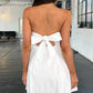 Devine Bow Back Tube Mini Dress