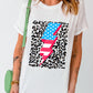 Graphic Round Neck Short Sleeve T-Shirt