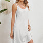 Eyelet Scoop Neck Double Strap Dress