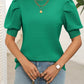 Mandy Mock Neck Puff Sleeve Sweater