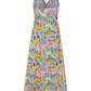 Full Size Twisted Printed V-Neck Cami Dress