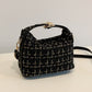 Woven Removable Strap Shoulder Bag
