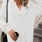 Collared Neck Long Sleeve Sweater Dress with Pockets