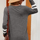 Striped V-Neck Long Sleeve T-Shirt