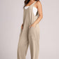 Wide Strap Jumpsuit with Pockets