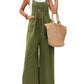 Full Size Square Neck Wide Strap Overalls
