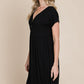 BOMBOM V-Neck Short Sleeve Dress