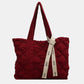 Quilted Nylon Large Tote Bag