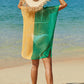 Double Take Openwork Contrast Slit Knit Cover Up