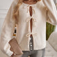 Devine Tied Round Neck Dropped Shoulder Cardigan