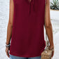 Sara Mia Swiss Dot Round Neck Tank