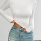 Mock Neck Long Sleeve T-Shirt