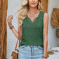 Full Size Heathered Notched Wide Strap Tank