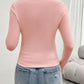 Devine Lace Detail Scoop Neck Long Sleeve T-Shirt