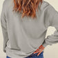 Bow Graphic Round Neck Long Sleeve Sweatshirt