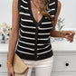 Striped V-Neck Knit Tank
