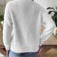 Button Up V-Neck Long Sleeve Cardigan