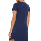 Graphic Round Neck Short Sleeve Lounge Dress