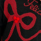 Bow Round Neck Long Sleeve Sweater