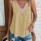 Full Size Eyelet V-Neck Wide Strap Tank