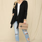 Celeste Full Size Open Front Knit Cardigan