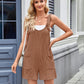 Lovelet Knotted Wide Strap Scoop Neck Overalls