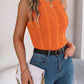 Cable-Knit Round Neck Vest