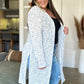 Double Take Full Size Open Front Longline Cardigan