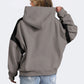Contrast Dropped Shoulder Long Sleeve Hoodie