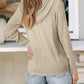 Textured Long Sleeve Hoodie